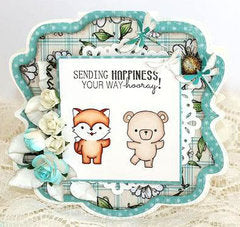 Cling Mounted Rubber Stamps and Dies Outdoor Play / Sellos Cling y Suajes de Osos y Zorros Descontinuado LDRS Creative