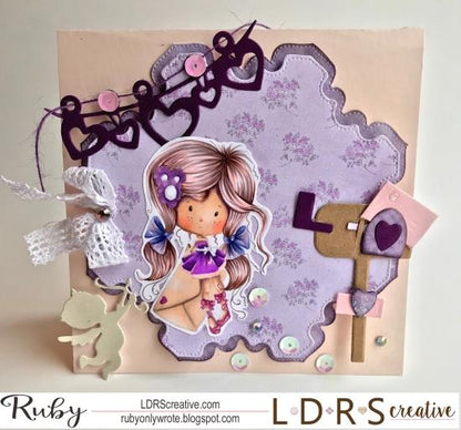Cling Mounted Rubber Stamps Sending Wishes / Sellos Cling Enviando Deseos Descontinuado LDRS Creative