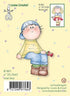 Rose Boy Clear Stamp / Sello de Polímero Niño con Rosa Descontinuado Leane Creatief