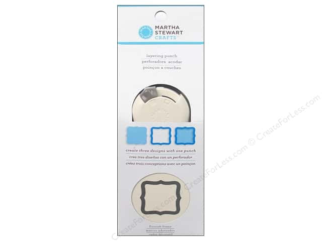 Layering Punch Flourish Frame / Perforadora 3 en 1 de Marcos Adornados Descontinuado Martha Stewart