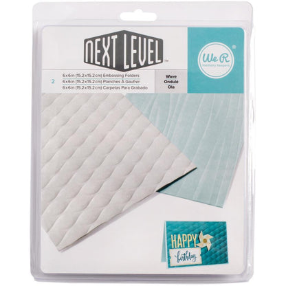 Next Level Wave Embossing Folder / Folder de Grabado Ola Descontinuado We R Memory Keepers
