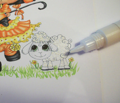 Liquid Applique Gold Ochre / Pintura 3D Dorado Ocre Adornos / Embellishments Marvy Uchida