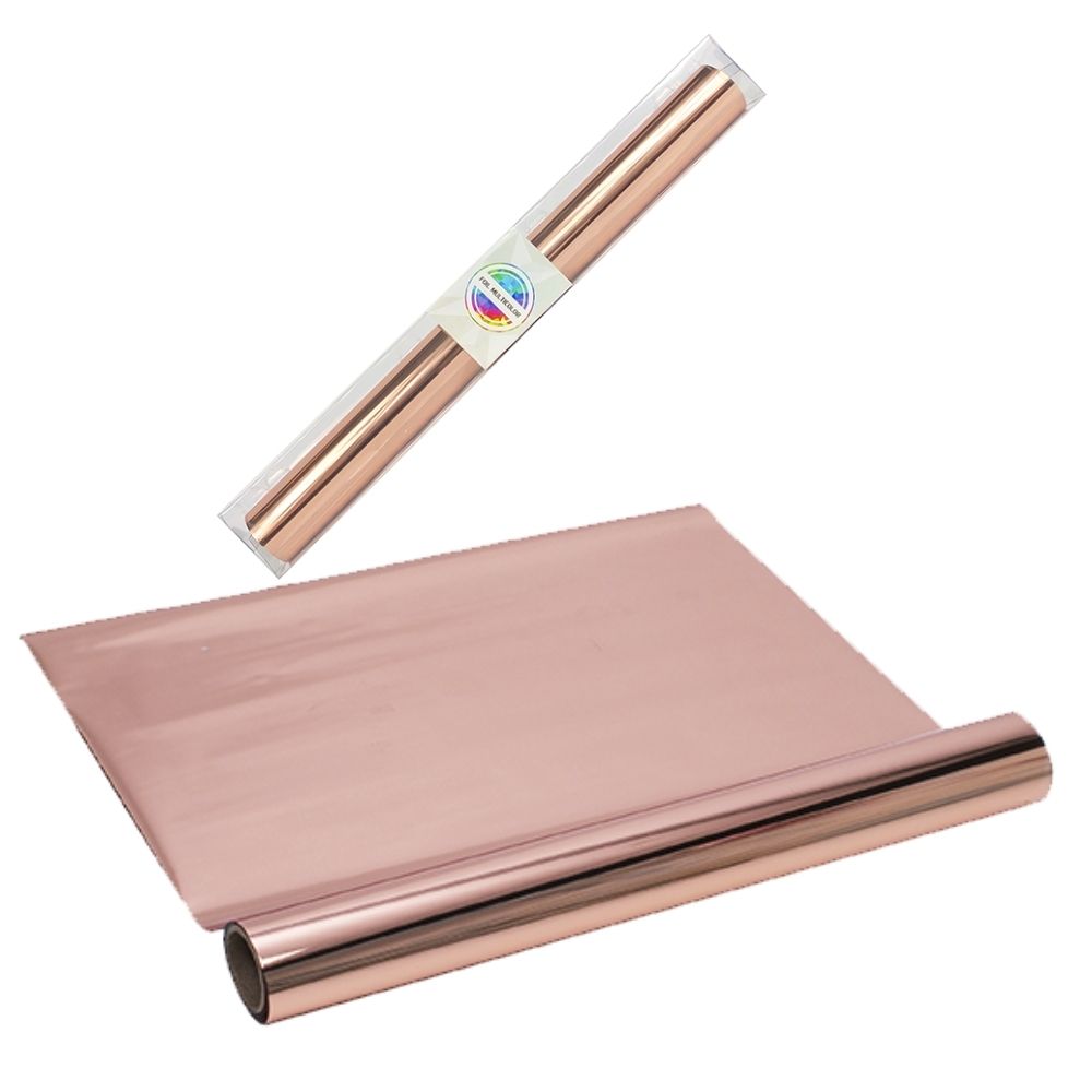 Rollo de Foil Metalizado Dorado Rosado Descontinuado Foil Multicolor