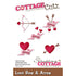 Low Bow & Arrow Die /  Suaje Amor Arco y Flecha Descontinuado Cottage Cutz