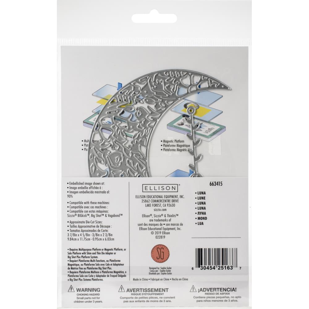 Thinlits Luna Die / Suaje de Luna Descontinuado Sizzix