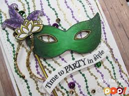 Mardi Gras Die / Suaje de Corte Carnaval Descontinuado Avery Elle