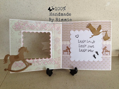 Dies with Stamps Stork / Suaje y Sellos Cigüeña Descontinuado Marianne design