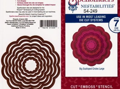 Nestabilities Dies Big Scalloped Circles Large / Suajes de Corte Circulos Descontinuado Spellbinders