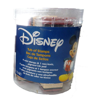 Mickey Rubber Stamps Mini Tub / Set de Sellos de Mickey Descontinuado Plaid
