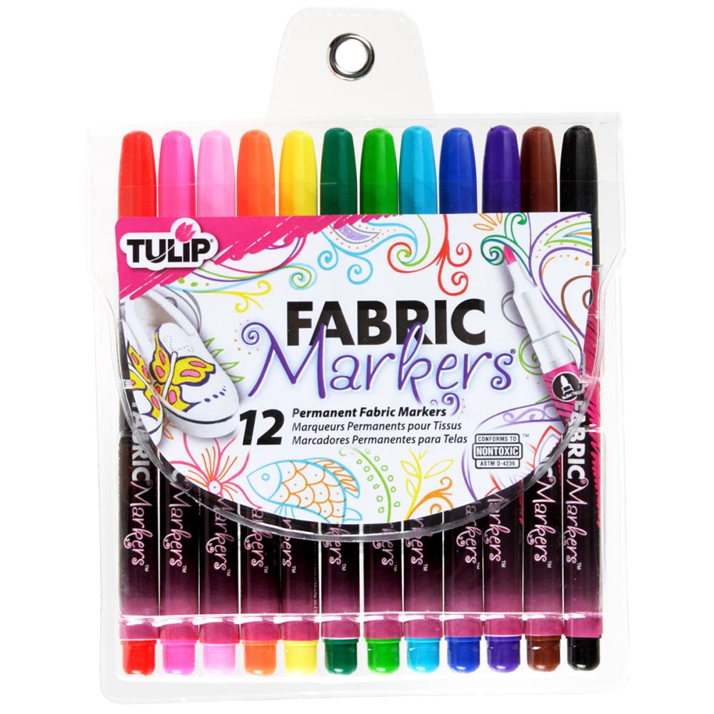 Fine Fabric Markers  / Marcadores de Tela Permanentes Marcadores & Plumones Tulip