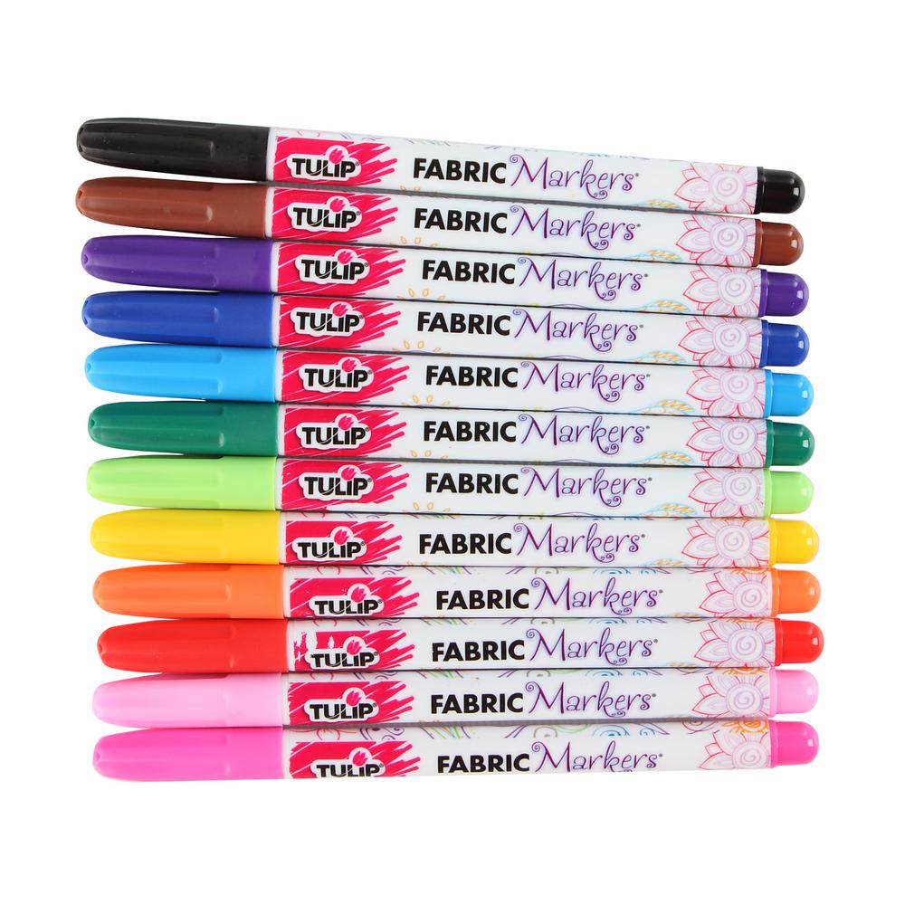 Fine Fabric Markers  / Marcadores de Tela Permanentes Marcadores & Plumones Tulip