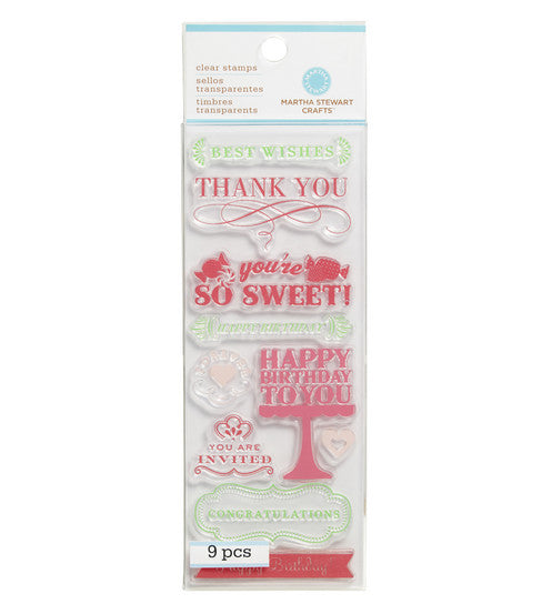 Clear Stamp All Occasions / Sellos Transparentes Todas las Ocasiones Descontinuado Martha Stewart