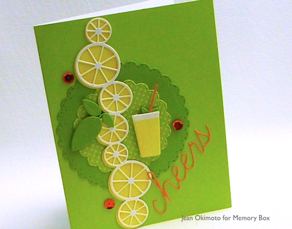 Memory Box Brillant Circle Border Background / Suaje Orilla de Círculos Descontinuado Memory Box