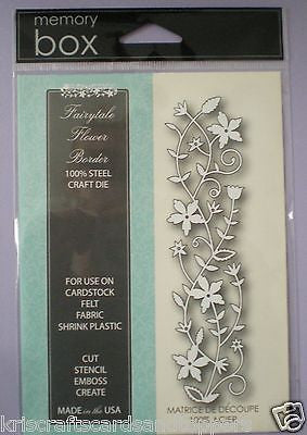Memory Box Fairy Flower Border Die / Suaje Borde de Flores Dados de Corte / Suajes / Troqueles Memory Box