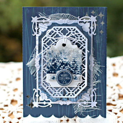 Christmas Card Dies / Suaje de Tarjeta Navideña Dados de Corte / Suajes / Troqueles BoBunny