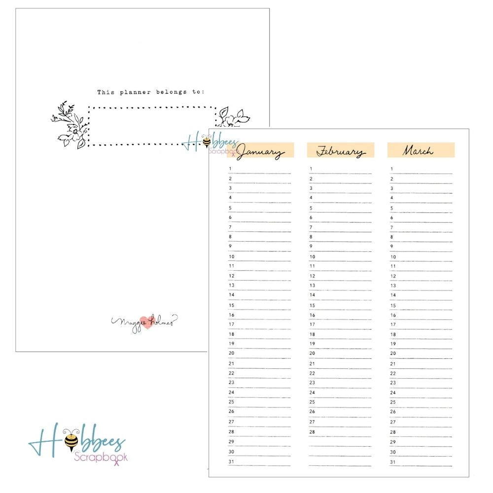 Day to Day Undated Freestyle Planner / Agenda Planificadora DESCONTINUADO Maggie Holmes