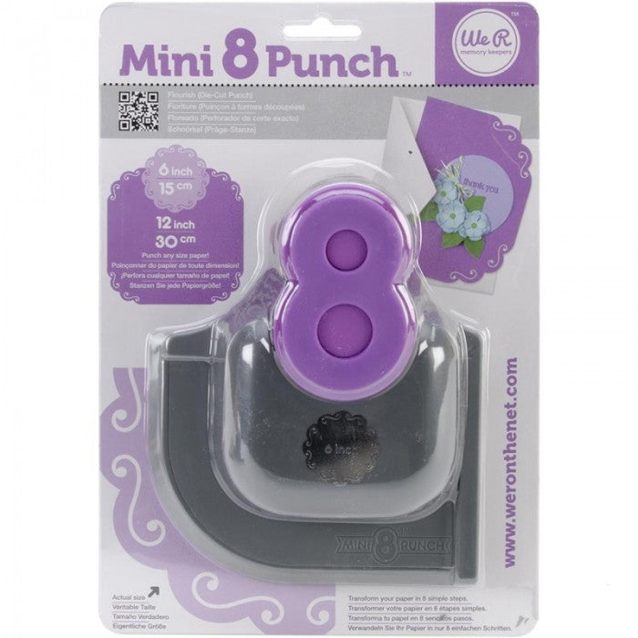 Mini 8 Flourish Punch / Perforadora Mini 8 Floreado Descontinuado We R Memory Keepers