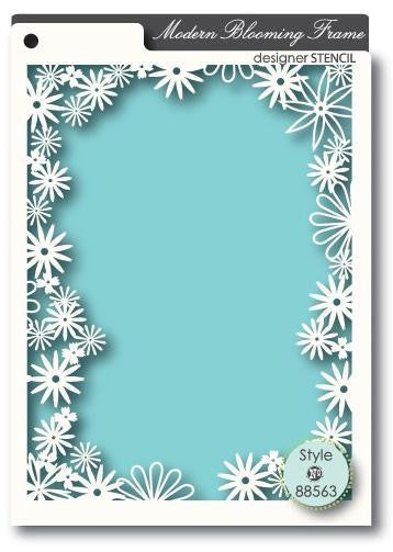Modern Blooming Frame Stencil / Plantilla Marco de Flores Descontinuado Memory Box