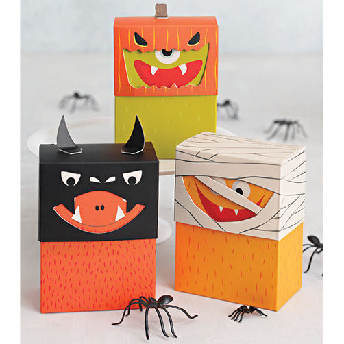 Monster Costume Treat Box Kit / Juego de Cajas para Dulces Descontinuado Martha Stewart