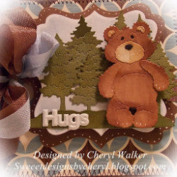 Mr. Snuggles Die /  Suaje de Oso Dados de Corte / Suajes / Troqueles Cottage Cutz