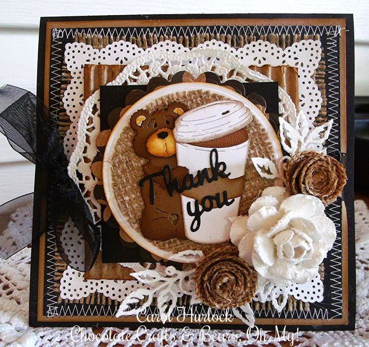 Mr. Snuggles Die /  Suaje de Oso Dados de Corte / Suajes / Troqueles Cottage Cutz