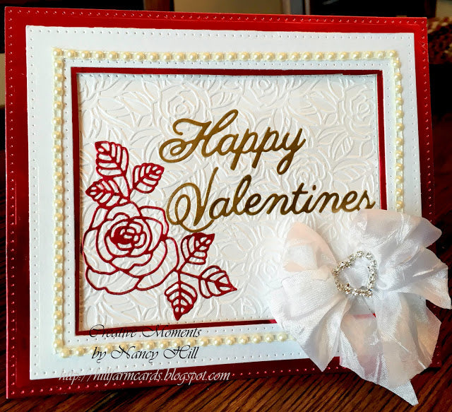 Beautiful Rose Die / Suaje de Rosa Abierta Descontinuado Frantic Stamper
