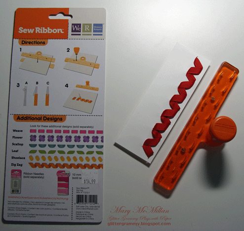 Sew Ribbon Zig Zag / Herramienta para Decorar con Listón Descontinuado We R Memory Keepers