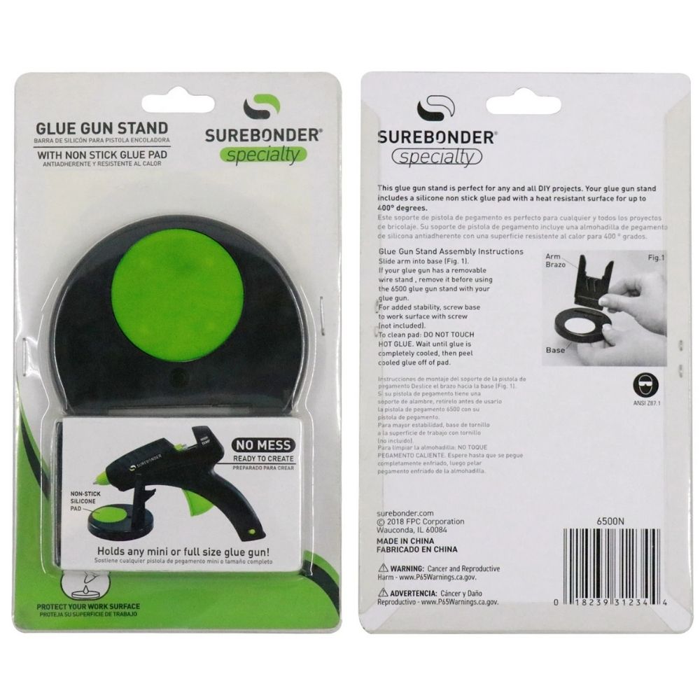 Glue Gun Stand & Non-Stick  Pad / Soporte para Pistola de Silicón Accesorios SureBonder