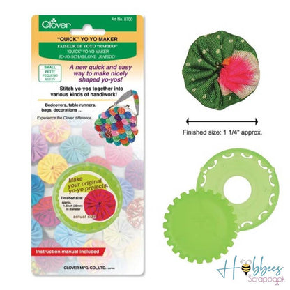Yo-Yo Maker Small / Plantilla para Flores Yo-Yo Chicas DESCONTINUADO Clover