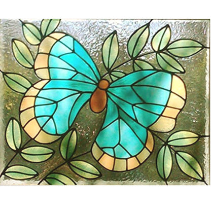 Gallery Glass Turquoise / Pintura para Vitrales Vitral Plaid