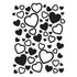 Embossing Folder Scattered Hearts / Folder de Grabado Corazones Descontinuado Darice