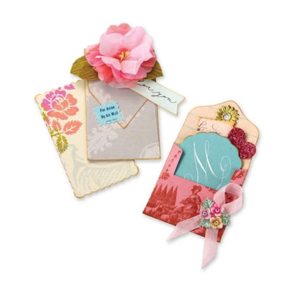 Sizzix Brenda Walton Inserts &amp; Envelopes / Suaje de Corte Correspondencia Mini Descontinuado Sizzix