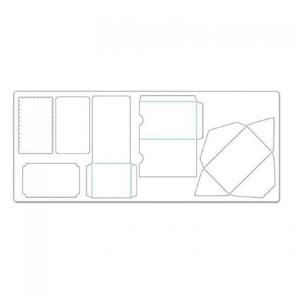 Sizzix Brenda Walton Inserts &amp; Envelopes / Suaje de Corte Correspondencia Mini Descontinuado Sizzix