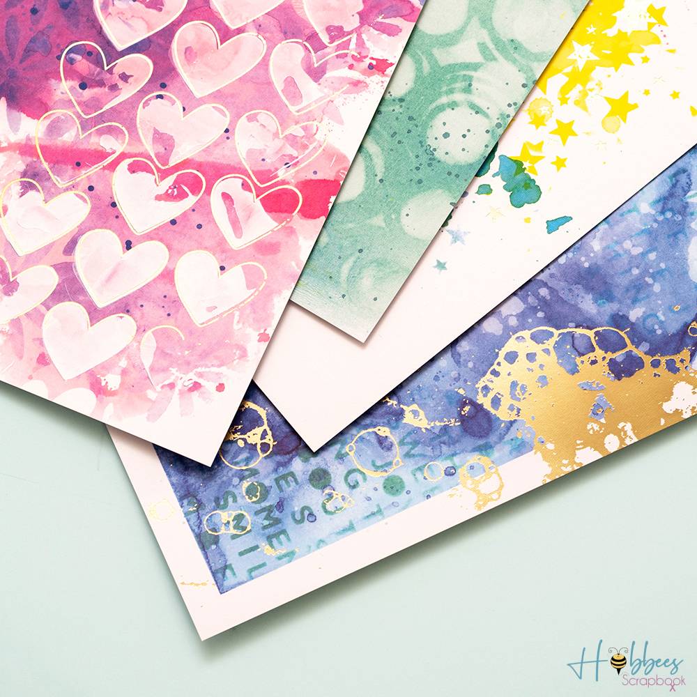 Mixed Media Backgrounds Paper / Block Papel Para Medios Mixtos 12" Descontinuado Vicki Boutin