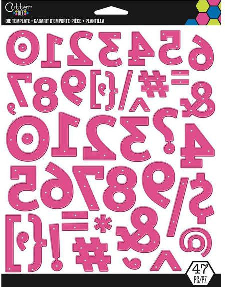Numbers Punctuation &amp; Symbols Dies / Suaje de Números, Puntuación y Símbolos Descontinuado Ek Success