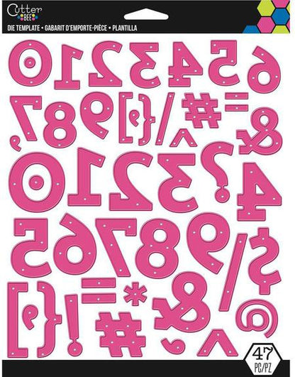 Numbers Punctuation &amp; Symbols Dies / Suaje de Números, Puntuación y Símbolos Descontinuado Ek Success