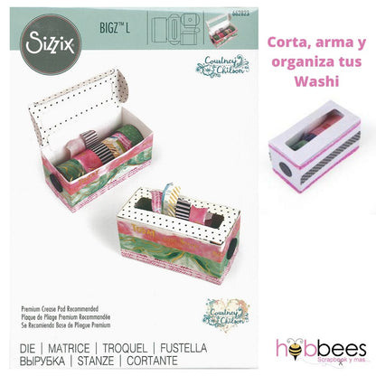 Bigz Washi Tape Box Die / Suaje de Caja para Washi Tape Descontinuado Sizzix