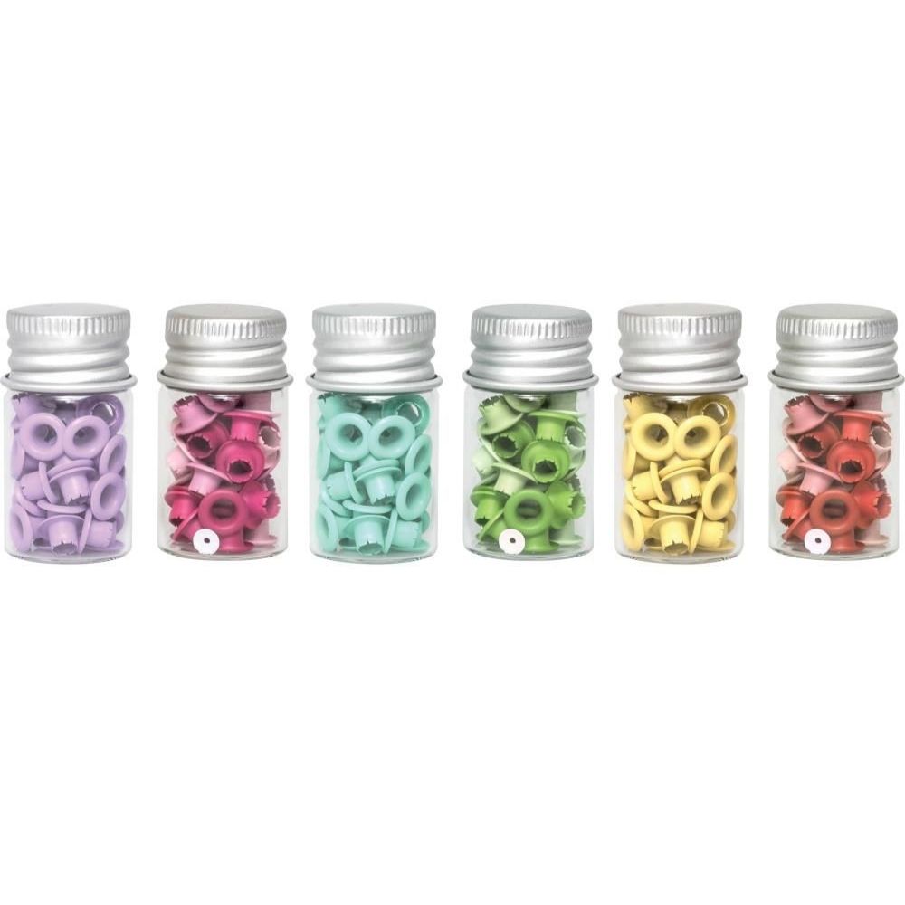 Medium Glass Jars / 6 Frascos de Vidrio Med. con Tapa Metálica Descontinuado We R Memory Keepers