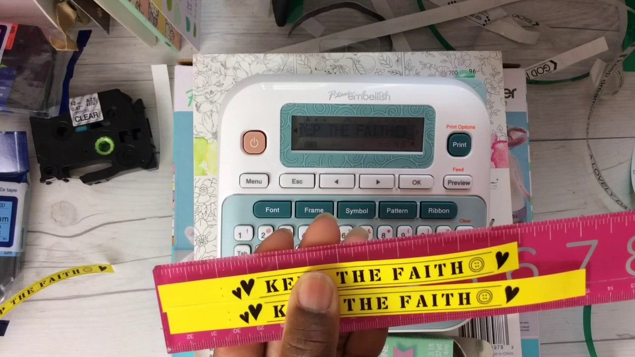 P-touch Embellish Ribbon &amp; Tape Printer / Etiquetadora Para Listones y Cintas. Descontinuado Brother
