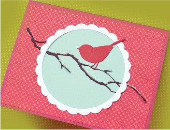 Suaje de Corte de Pájaro / Perched Reed Bird Die Descontinuado Memory Box