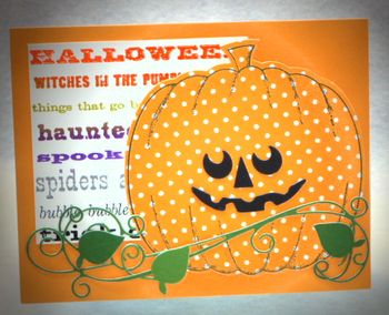 Perky Pumpkin Face / Suaje de Carita de Calabaza Descontinuado Memory Box
