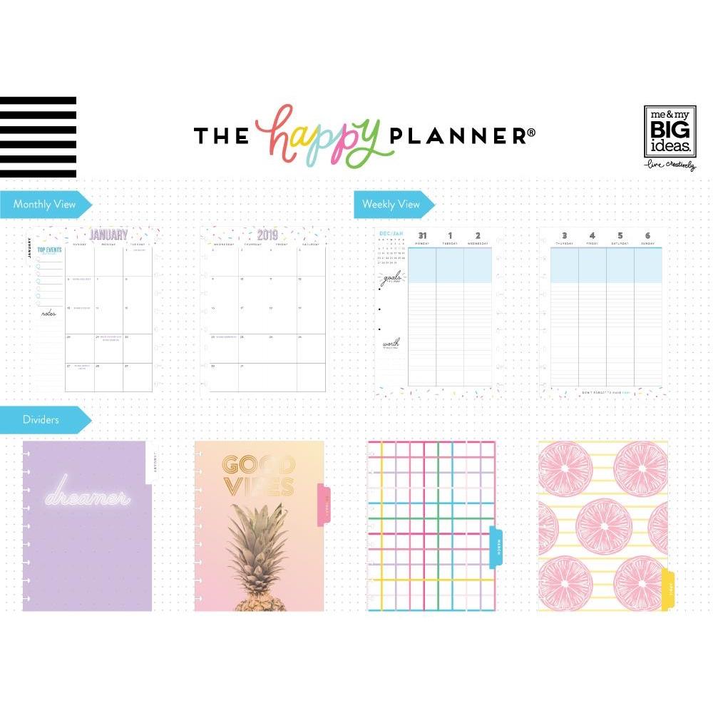 Happy Planner Life is a Party / Agenda Ene-Dic 2019 Descontinuado Me &amp; My Big Ideas