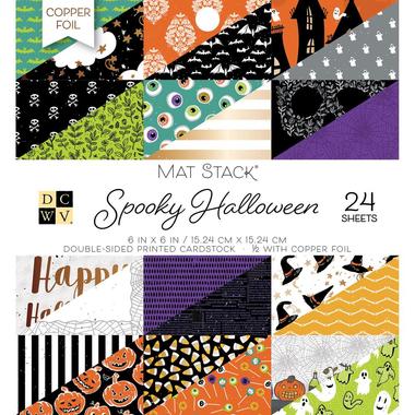 Double-Sided Cardstock Spooky Halloween / Cartulina de Halloween 6x6 Descontinuado DCWV