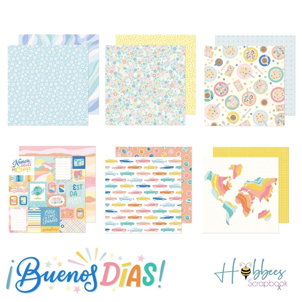 Buenos Dias Single-Sided Paper Pad 12 x 12&quot; / Block de Papel Estampado Papel American Crafts