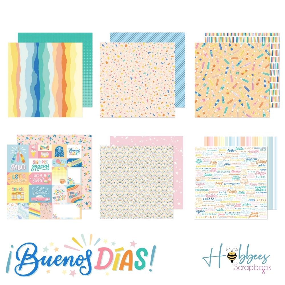 Buenos Dias Single-Sided Paper Pad 12 x 12&quot; / Block de Papel Estampado Papel American Crafts