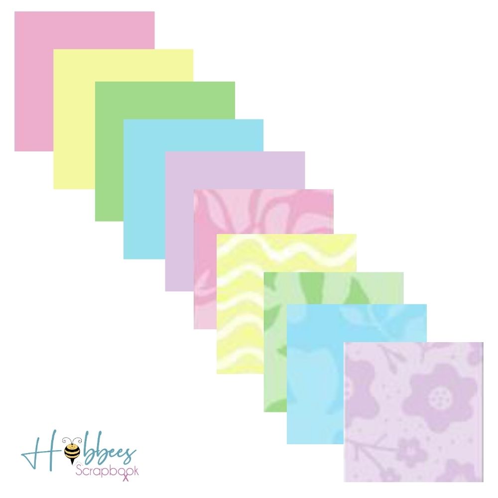 Pastel Photo Mats / Block de Papel Colores Pastel 4.5 x 7.25" Papel Colorbok