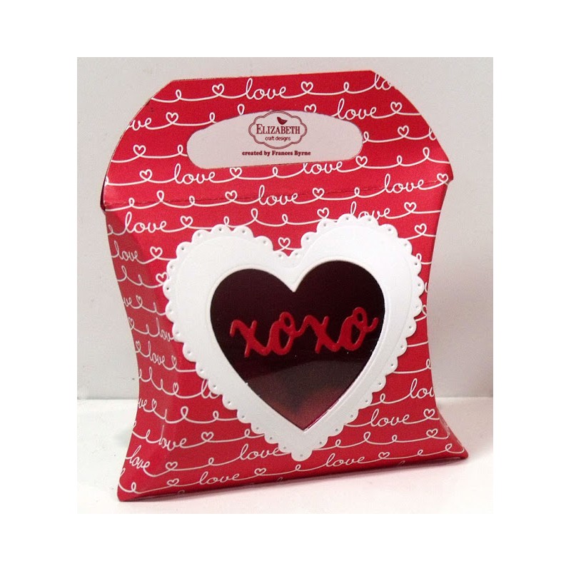 Pillow Box With Handle Die / Suaje de Caja Almohada con Agarradero Descontinuado Elizabeth Craft Designs