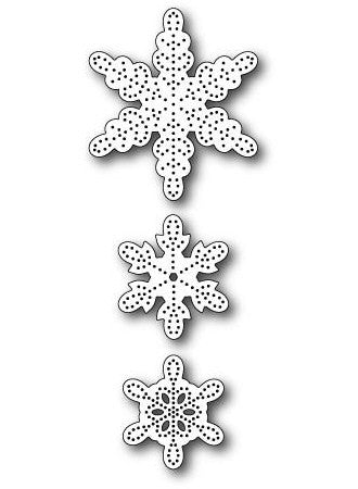 Pintpoint Snowflakes Die / Suaje de Copos de Nieve Dados de Corte / Suajes / Troqueles Memory Box