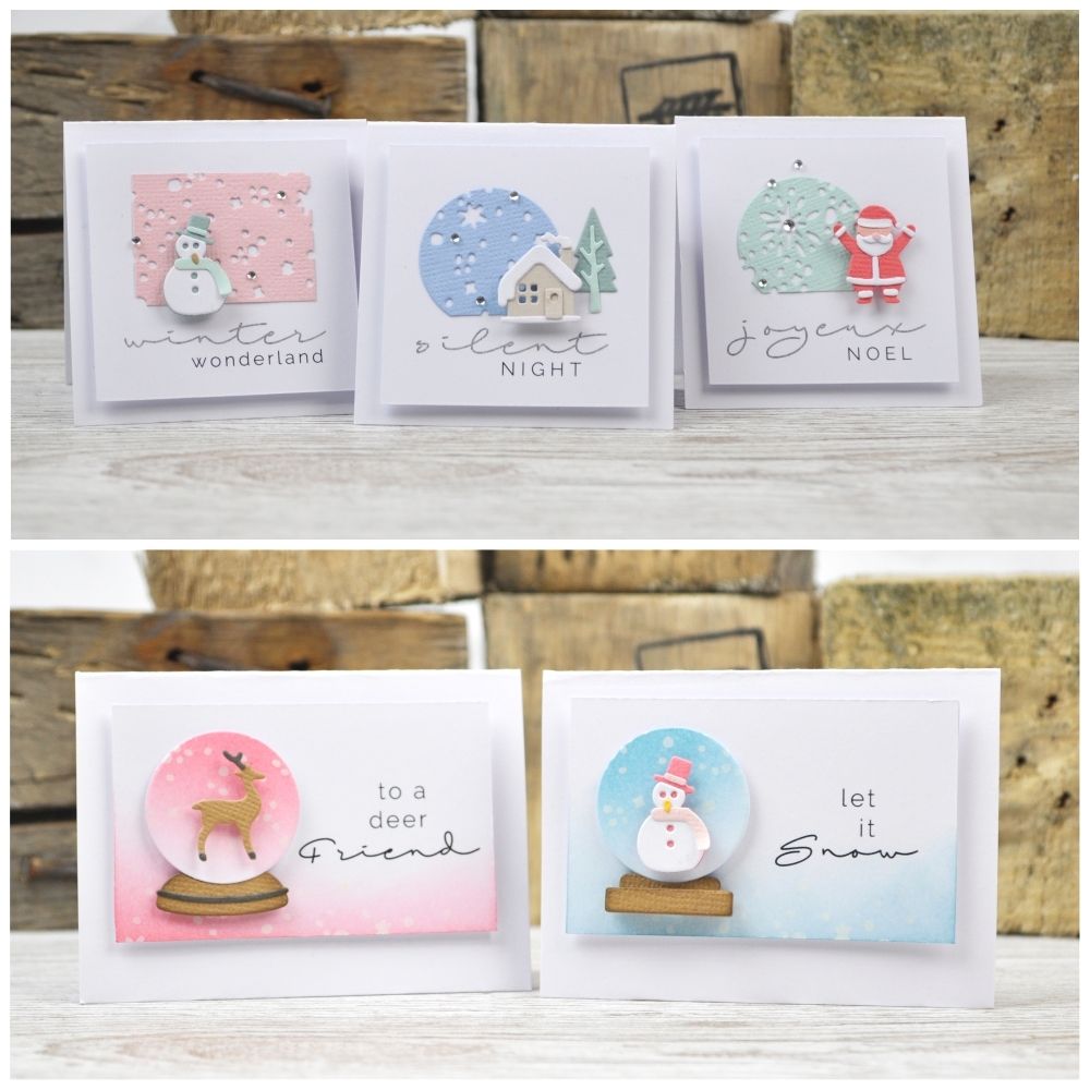 Thinlits Snowglobes Die / Suaje Globos de Nieve Navidad Descontinuado Sizzix