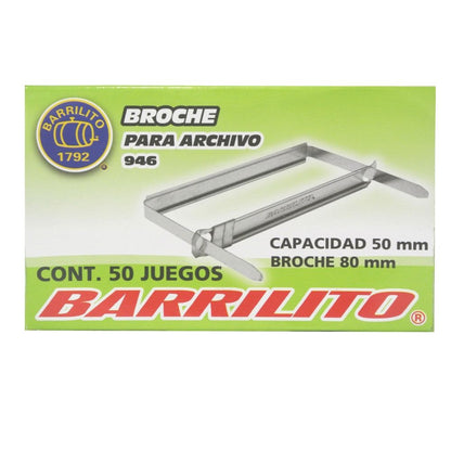 Broche para Archivar de 8cm Descontinuado Barrilito